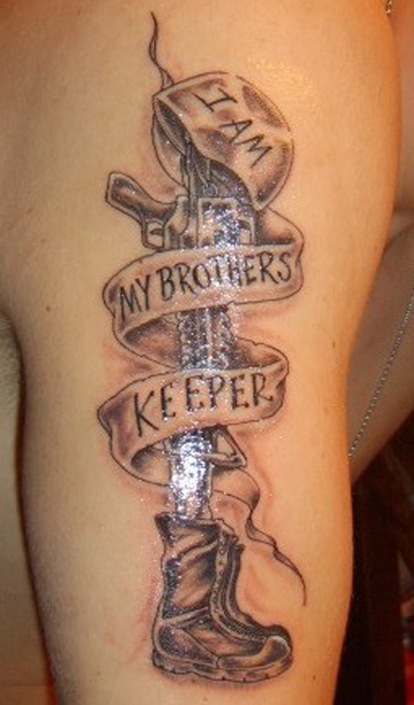 My Brother Keeper Tattoos Arm